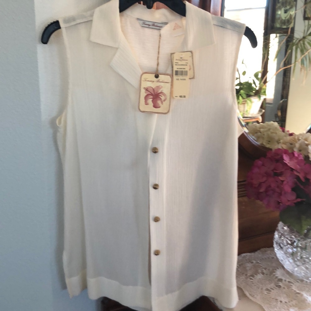 NWT - Tommy Bahama sleeveless blouse.